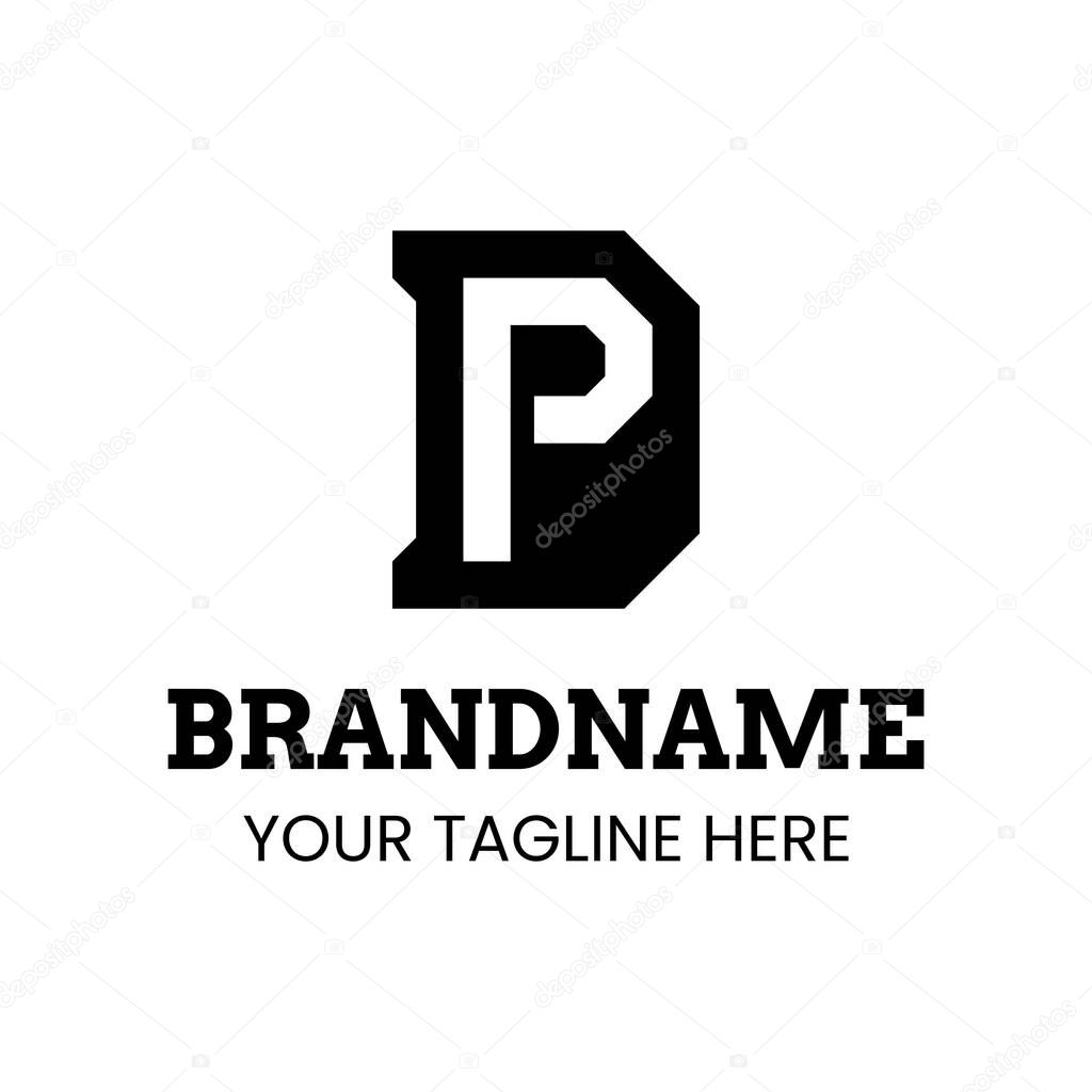 Letters DP Monogram Logo, suitable for any brand with PD or DP initials