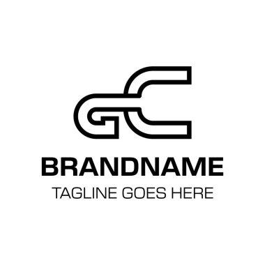 CG veya GC baş harfleri olan her marka için uygun olan GC Monogram Logosu