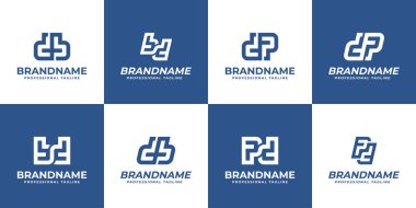 Harfler DB BD DP PD Monogram Logosu, her marka için uygun