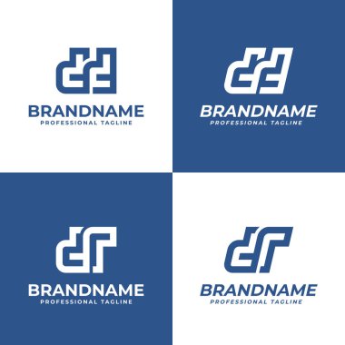 Harfler DD DR Monogram Logosu, her marka için uygundur