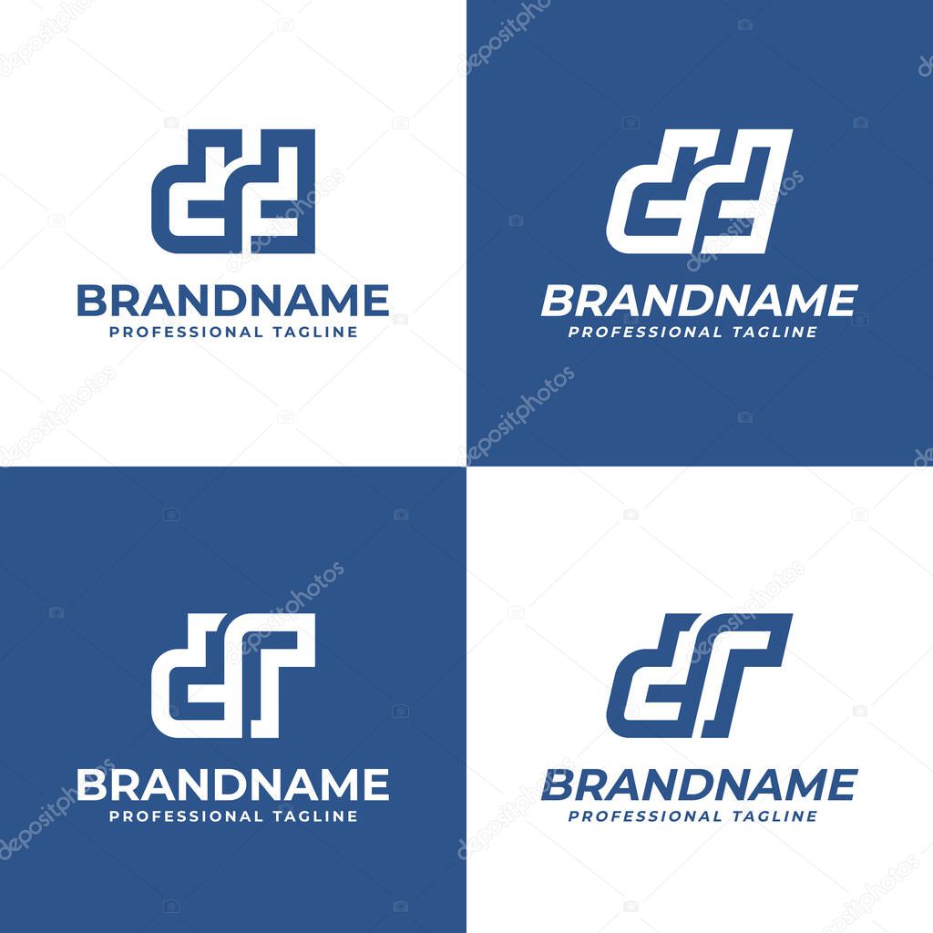 Letters DD DR Monogram Logo, suitable for any initials brand