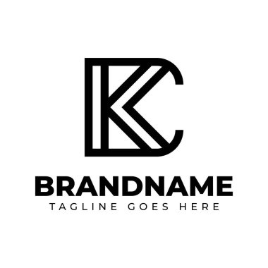 CK Monogram Logosu Harfleri, CK veya KC baş harfleri olan her iş için uygundur