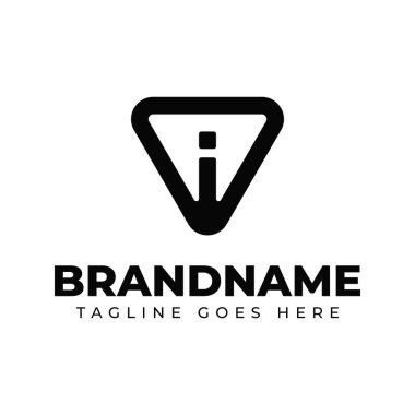 I. Mektup Üçgen Logosu, paraf attığım her iş için uygun.