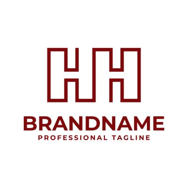 Harfler HH Monogram Logosu, her iş için uygundur