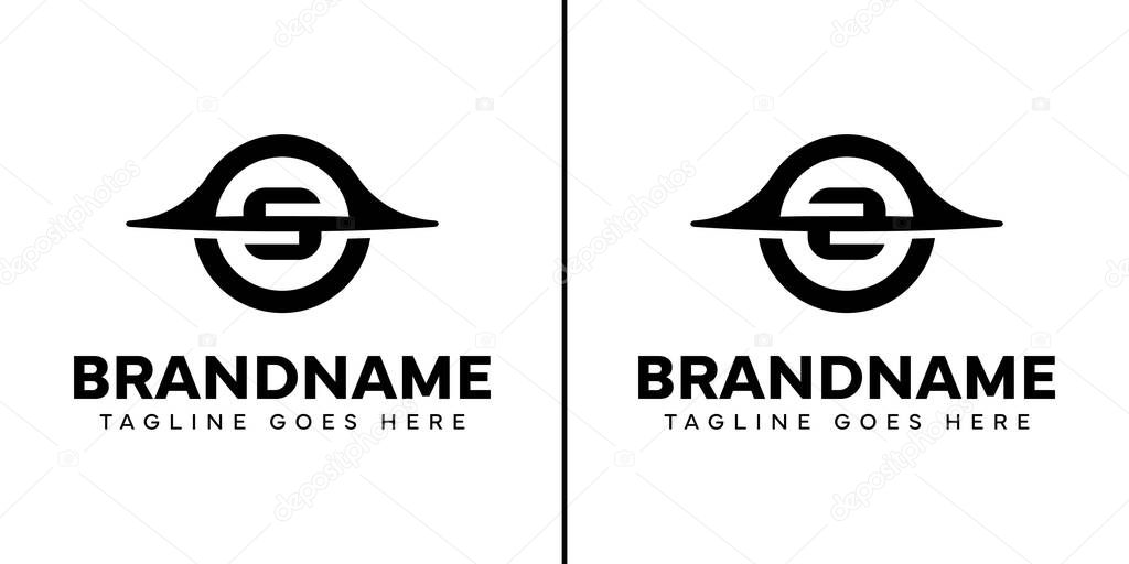 Letter S and Z Black Hole Logo, symbolizing mystery, depth, and powerful energy