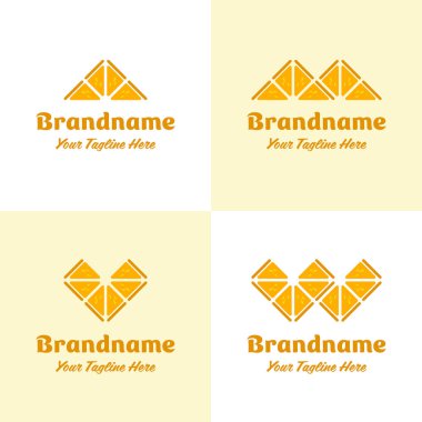 Harf A M V W Turuncu Logo, tazeliği, eğlenceyi ve yaratıcılığı simgeliyor