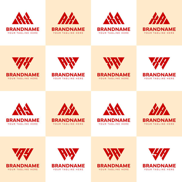 Cartas Max Wax May Way Logo Set Adecuado Para Cualquier — Vector de stock