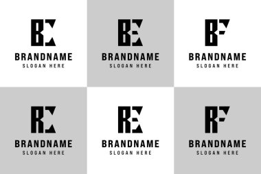 BC BF RC RE RF Logo Set, BC CB Be EB FB RC RCR RE ER RFR Baş harfleri