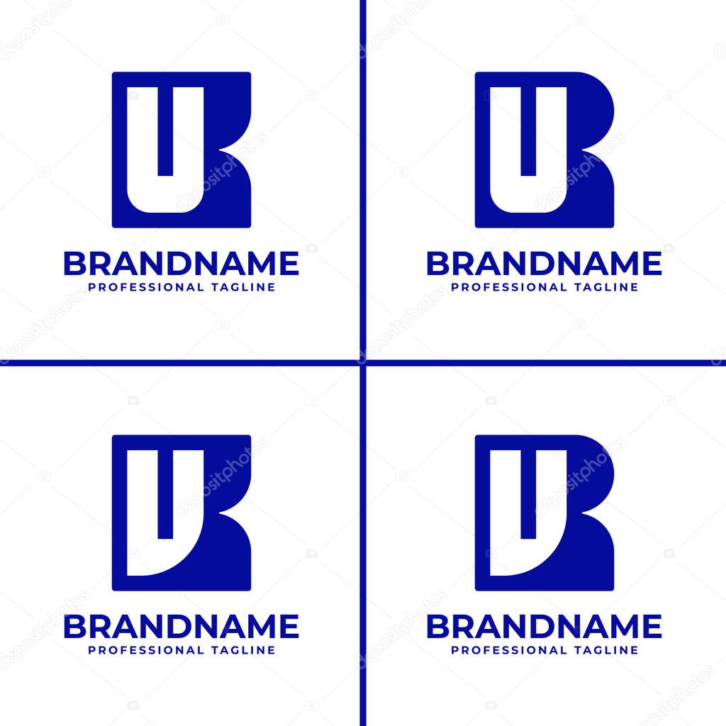 Letters KU VU KV VV Monogram Logo, suitable for any brand with KU UK VU UV KV VK VV VU initials