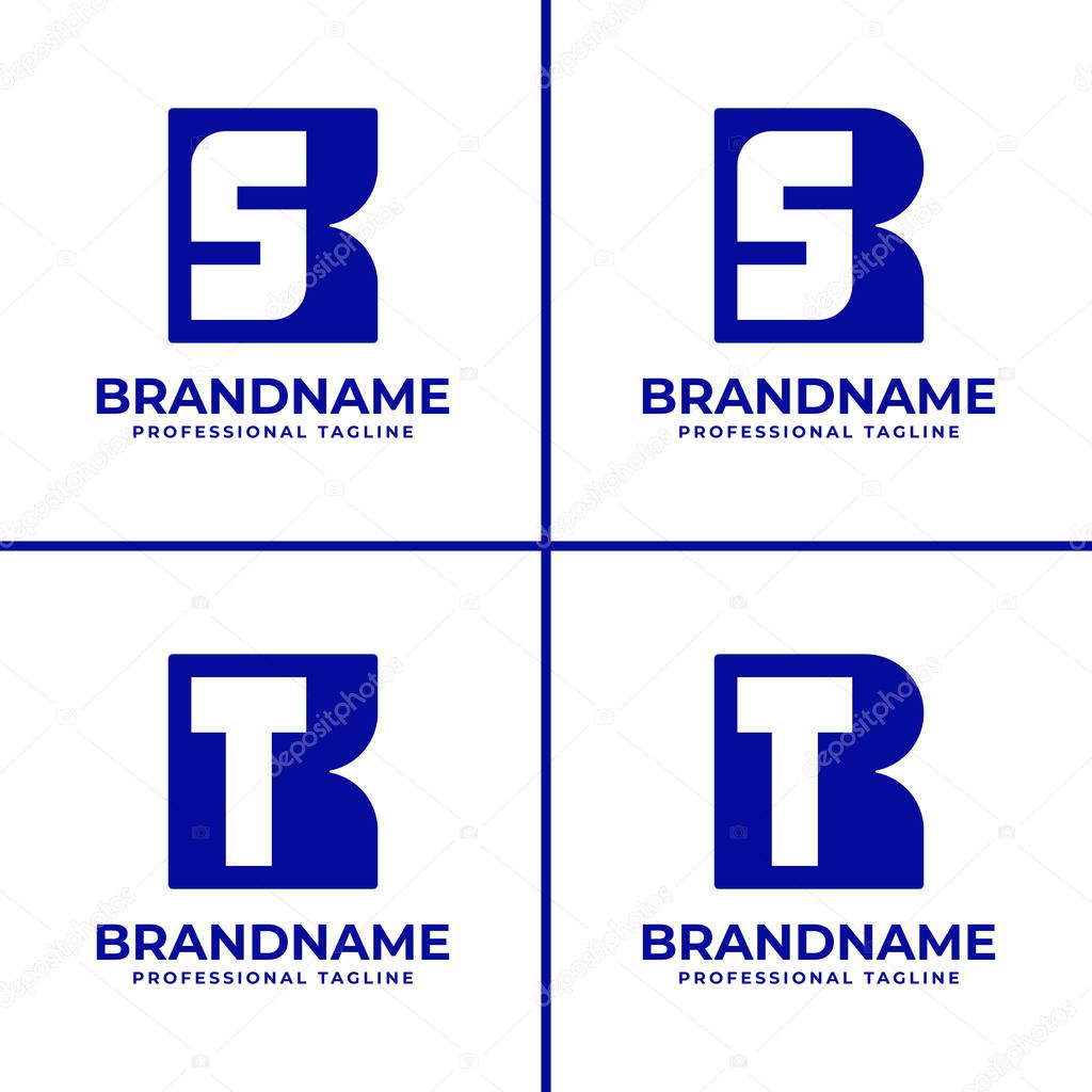 Letters KS TS KT TT Monogram Logo, suitable for any brand with KS SK TS ST KT TK TT TS initials