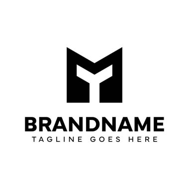 My ve YM harflerinin baş harfleri olan her marka için benim monogram logom.