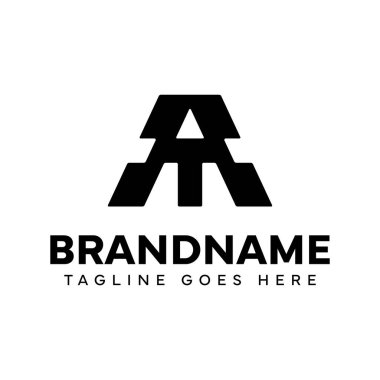 TA veya AT baş harfleri olan her marka için AT Monogram Logosu