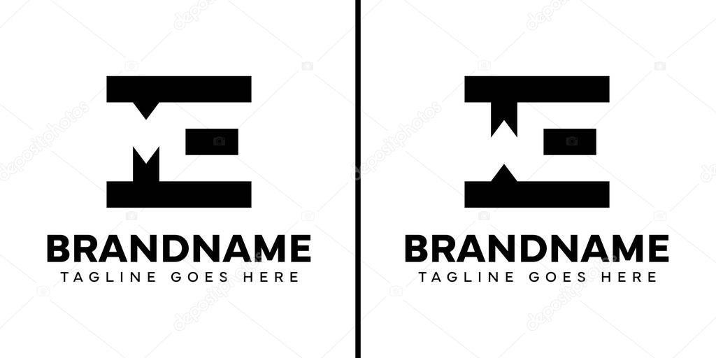 Letters ME or WE Monogram Logo, for any brand with ME EM WE WE initials