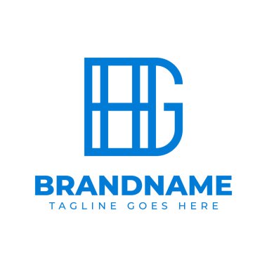 GH Monogram Logosu Harfleri, GH veya HG baş harfleri olan her iş için uygundur