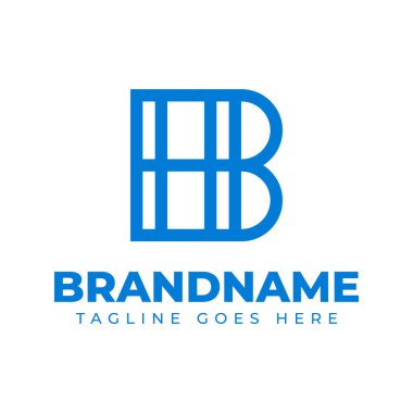 BH Monogram Logosu Harfleri, BH veya HB baş harfleriyle başlayan her iş için uygun