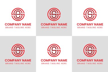 SSE SES ESS SSG SGS GSS Monogram Logosu, her iş için uygun