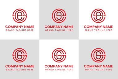 Mektuplar ESE SGG GGS GSG Monogram Logosunu görür, her iş için uygundur