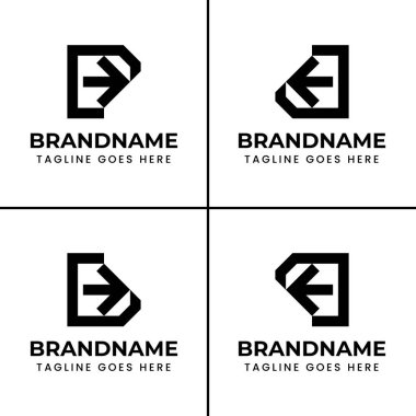 P D B Q Ok Yön Logosu, ilerlemeyi, yeniliği ve teknolojiyi simgeliyor