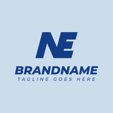 NE Monogram Logosu, EN veya NE baş harfleri olan her marka için uygundur.