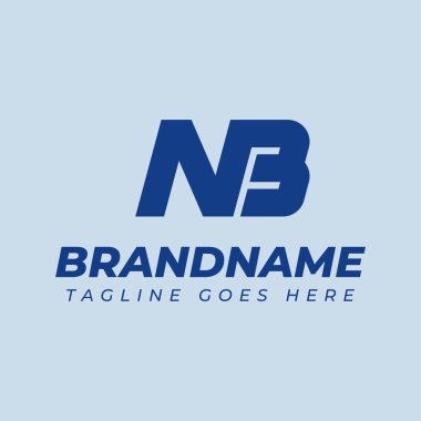 NB Monogram Logosu Harfleri, BN veya NB baş harfleri olan her marka için uygundur