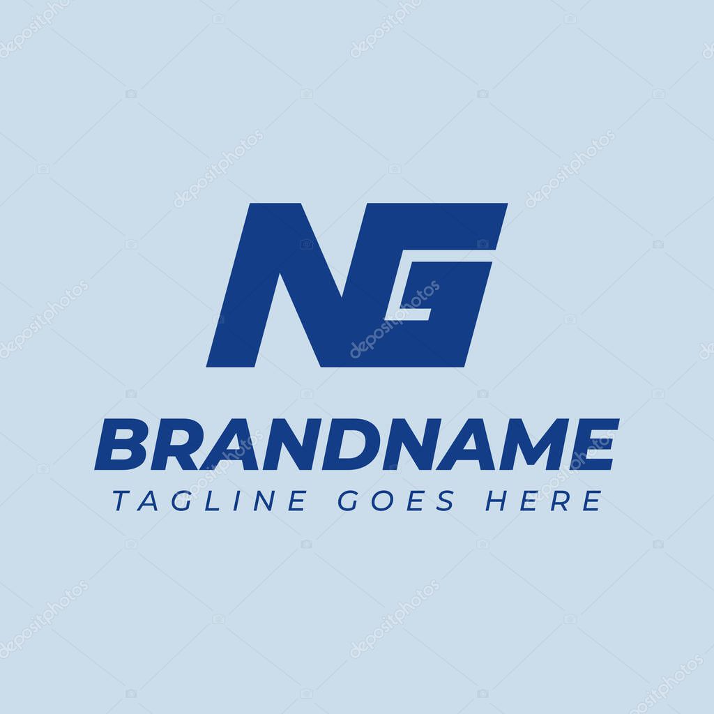Letters NG Monogram Logo, suitable for any brand with GN or NG initials