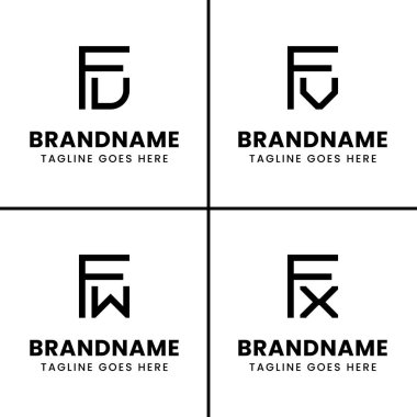 FU FV FW FX Monogram Logosu, FU UF FV FW FW FW XF baş harfleri