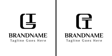 GI IG EI IE baş harfleriyle iş yapmak için GI ve El Monogram Logosu