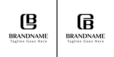GB BG EB BE baş harfleri ile iş yapmak için GB ve EB Monogram Logosu
