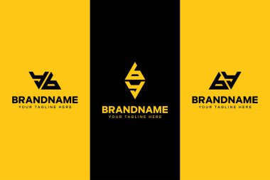 YB ve By Triangle Logosu harfleri, YB veya By harfleriyle başlayan her iş için uygundur.