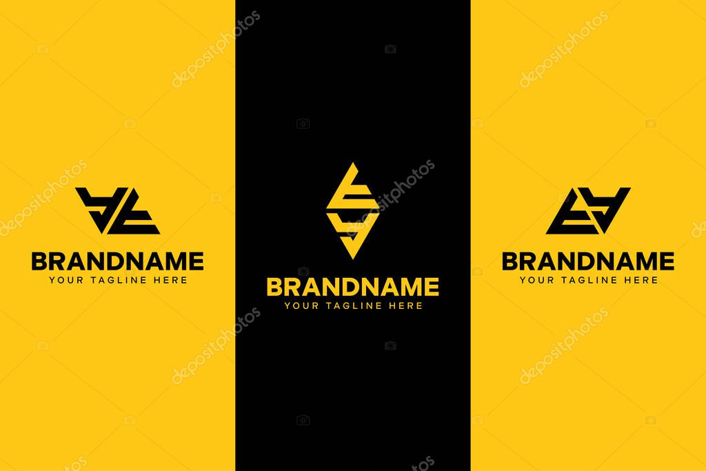 Letters YT and TY Triangle Logo, suitable for any business with YT or TY initials