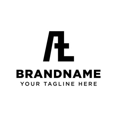 AT Monogram Logosu, TA veya AT harfleri olan her marka için uygundur.