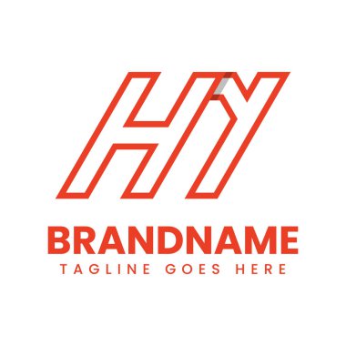 HN ya da NH Monogram Logosu harfleri, HN veya NH harfleri olan her marka için uygundur.