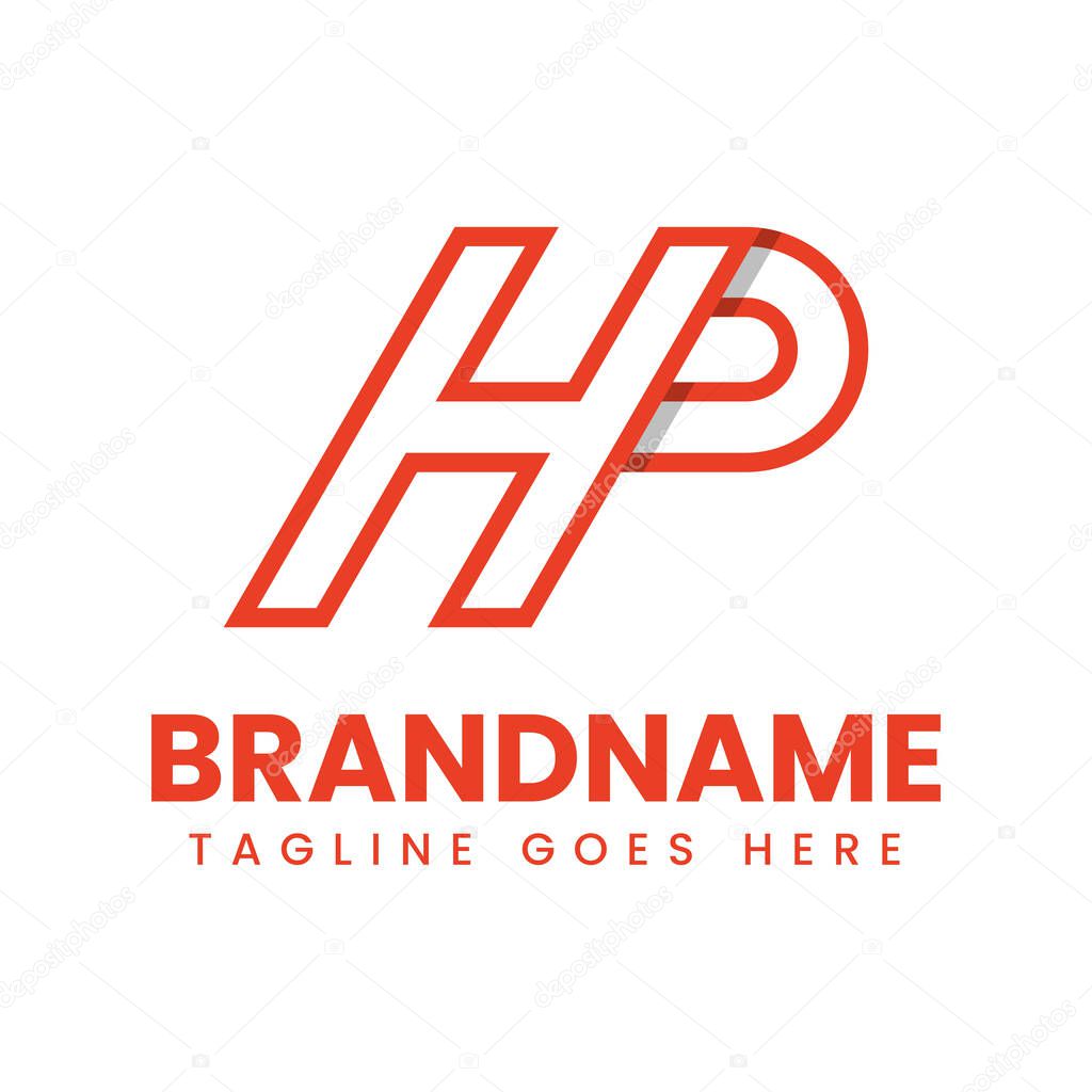 Letters HP or PH Monogram Logo, suitable for any brand with HP or PH initials