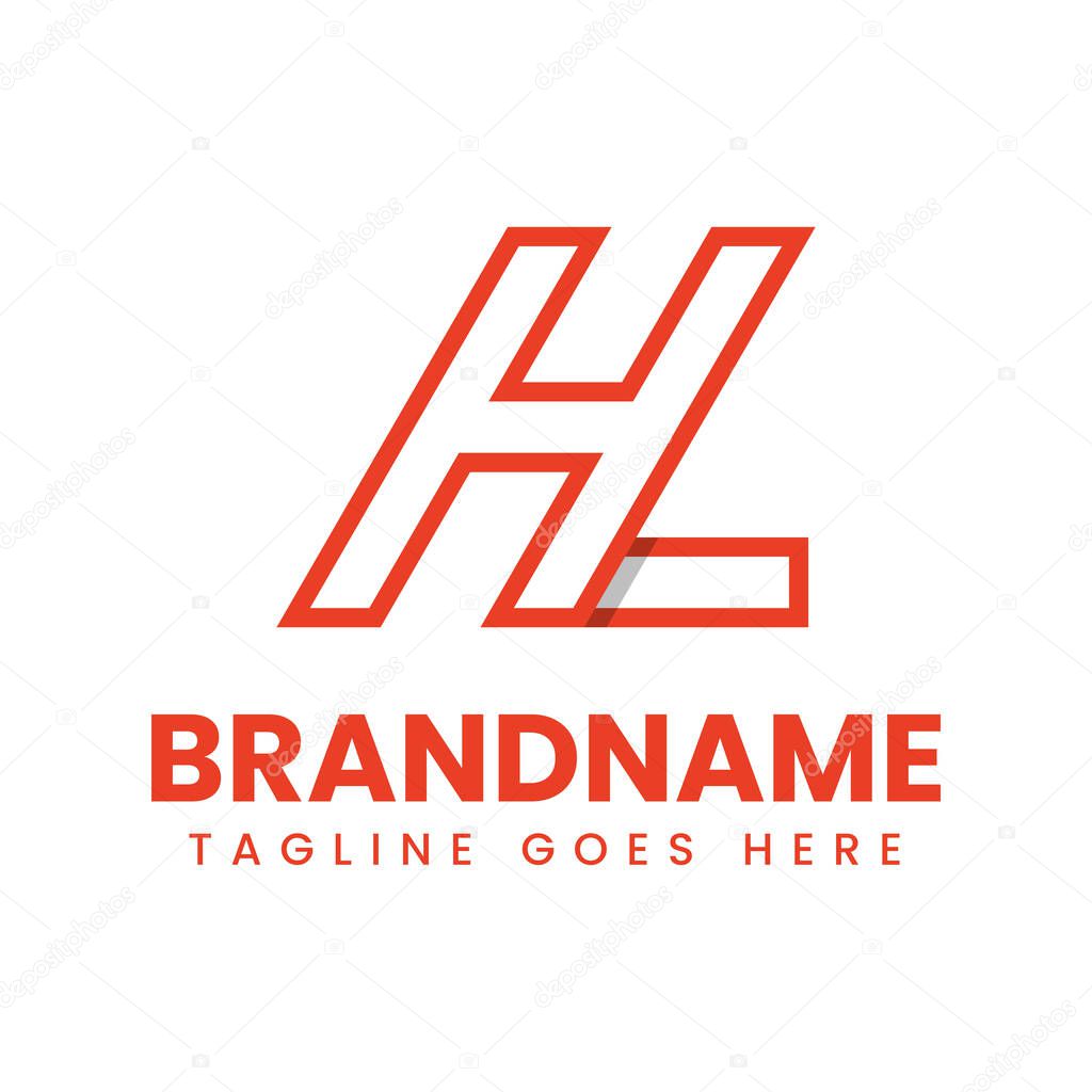 Letters HL or LH Monogram Logo, suitable for any brand with HL or LH initials
