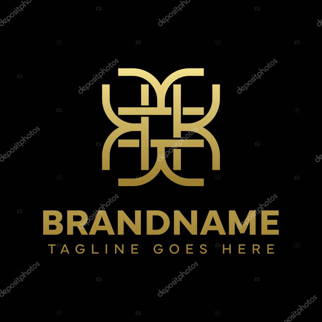 Letters KKKK Ornament Logo, symbolizing elegance, harmony, and creativity