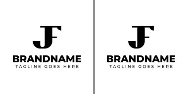 JF Monogram Logosu Harfleri, JF veya FJ harfleriyle başlayan her iş için uygundur.