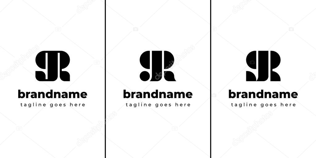 Letters GR Monogram Logo, suitable for any business with GR or RG initials