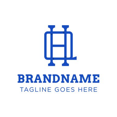 Karargah Monogram Logosu, QH veya HQ baş harfleri olan her iş için uygun.