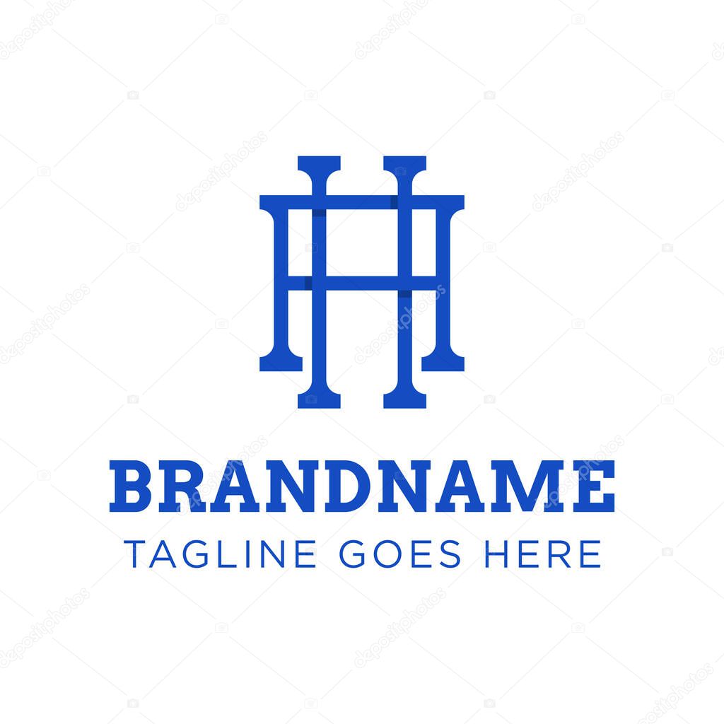 Letters HA Monogram Logo, suitable for any business with AH or HA initials