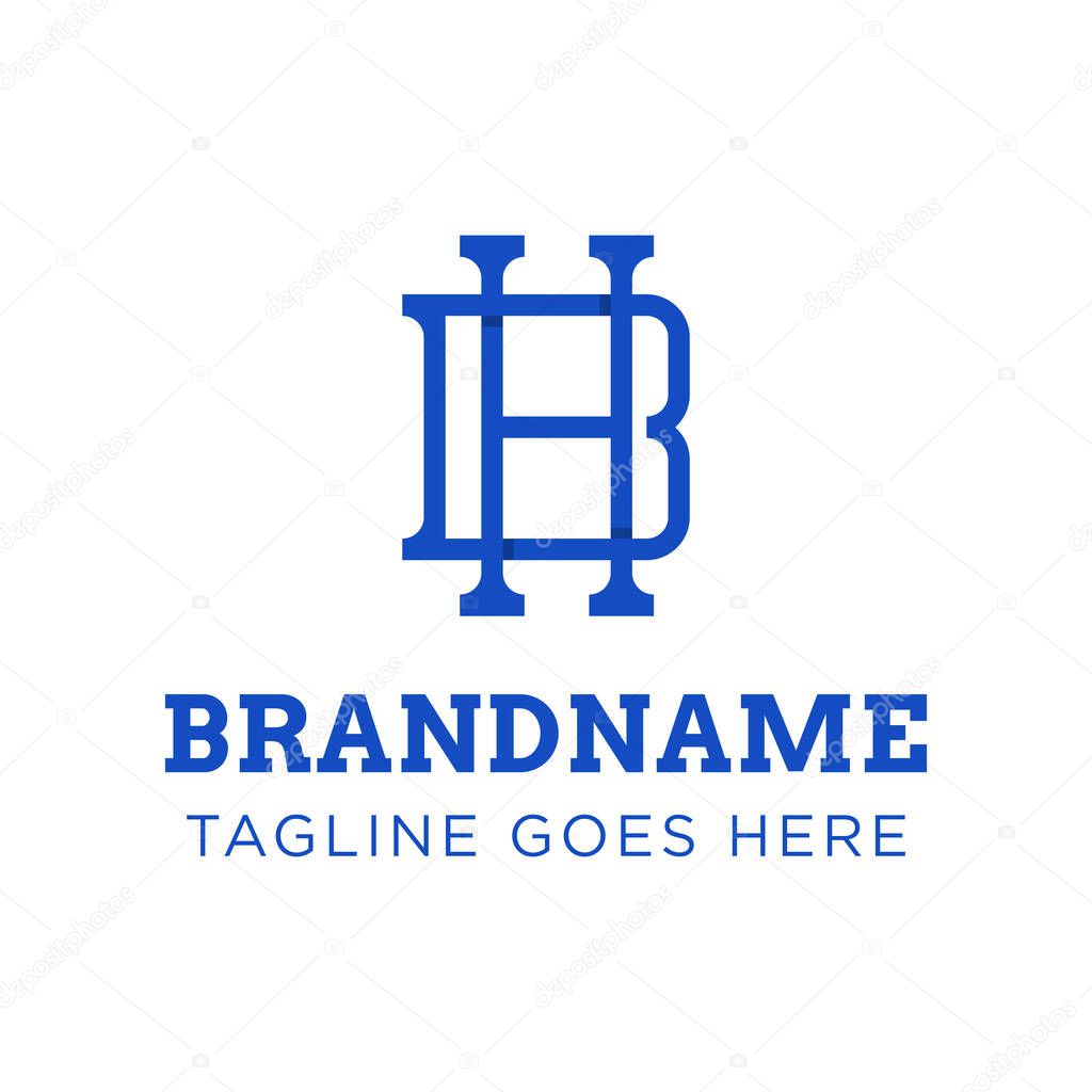 Letters HB Monogram Logo, suitable for any business with BH or HB initials