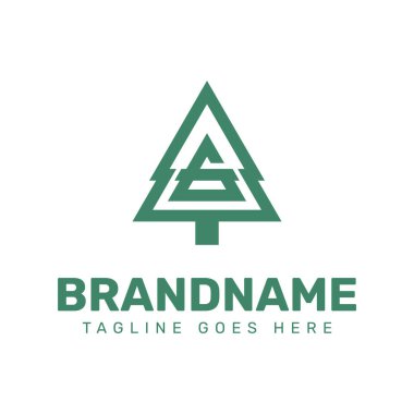 G Çam Ağacı Logosu, doğayı, büyümeyi ve çevresel uyumu simgeliyor.