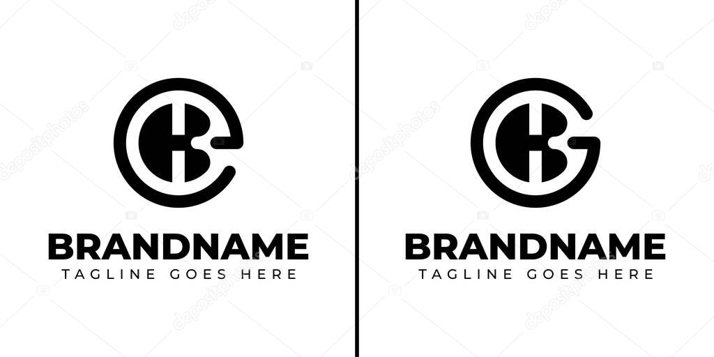 Letters EK and GK Monogram Logo, for any brand with EK KE GK KG initials