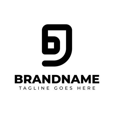 JG veya GJ baş harfleri ile iş için GJ Monogram Logosu