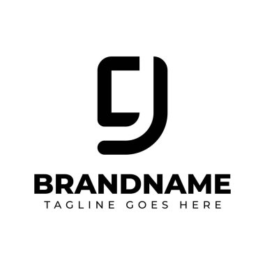 Harfler CJ Monogram Logosu, JC veya CJ baş harfleri ile iş için