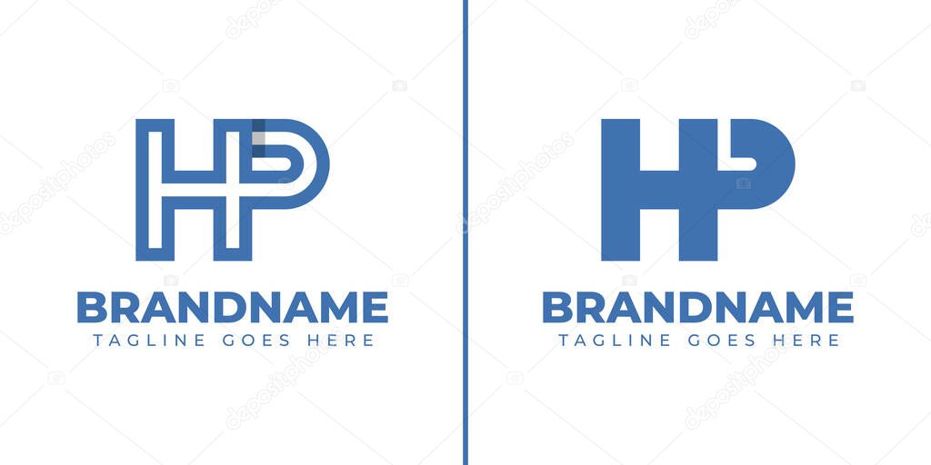 Letters HP Monogram Logo Set, suitable for any brand with PH or HP initials