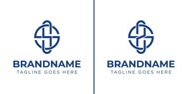 SS SZ harfleri ve SZ Monogram Satürn logosu, SS SZ Z harfleriyle başlayan her iş için uygundur.