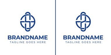 AS ve AZ Monogram Satürn Logosu, AS SA AZ ZA baş harfleri içeren her iş için uygundur.