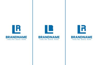 LR Monogram Logo Set Harfleri, LR veya RL baş harfleri olan her marka için uygundur