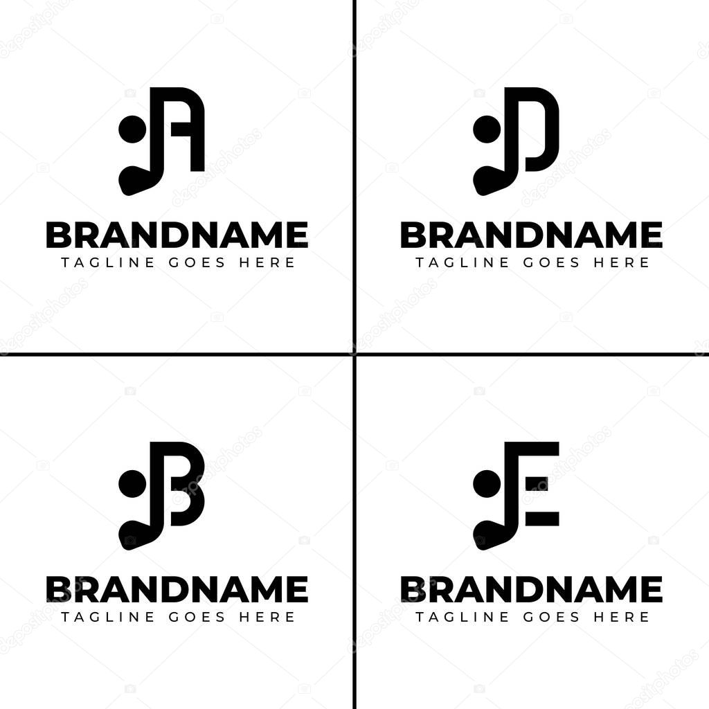 Letter A B D E Golf Logo, symbolizing precision, sport, and elegance