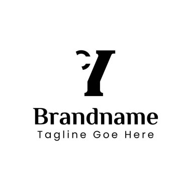 YC Monogram Logosu harfleri, YC CY baş harfleriyle başlayan her iş için uygundur.
